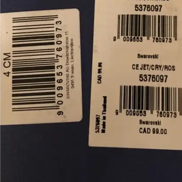 Swarovski dangly clip on earrings nwt - Picture 7 of 8